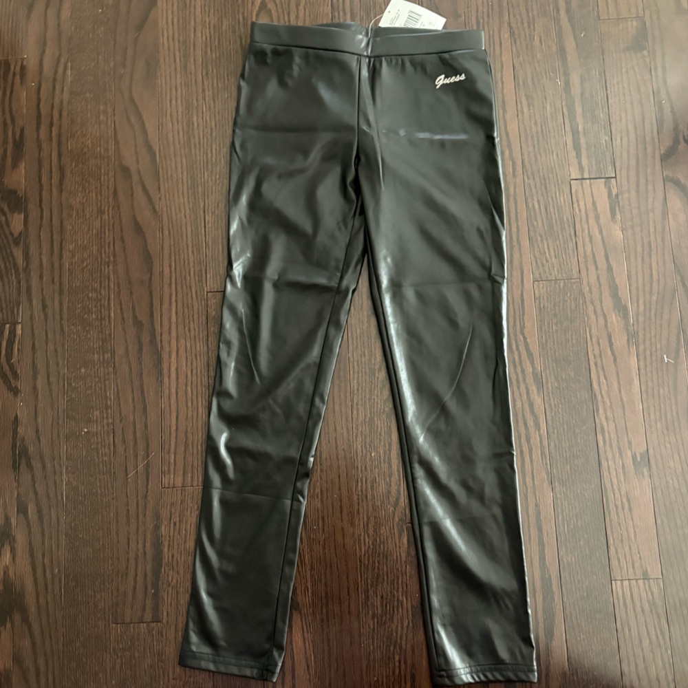 BNWT GUESS Shiny Black Kids Leggings